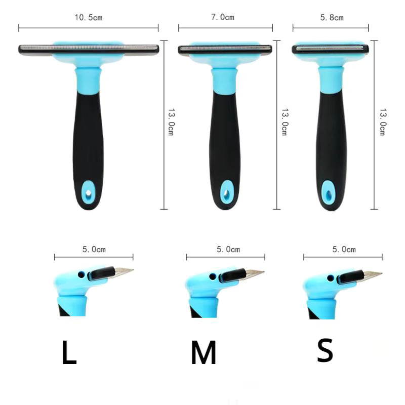FurAway™ Double-Sided Deshedding Rake — For Dogs & Cats